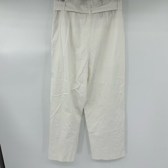 J. Crew White Paperbag Pants Size 12 New with Flaws - Picture 5 of 12